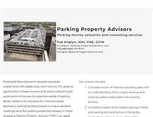 Tablet Screenshot of parkingproperty.net